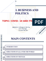 Global Business and Politics: Topic: Covid-19 and Its Impactions