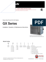 GX Series: Installation, Operation, & Maintenance Instructions