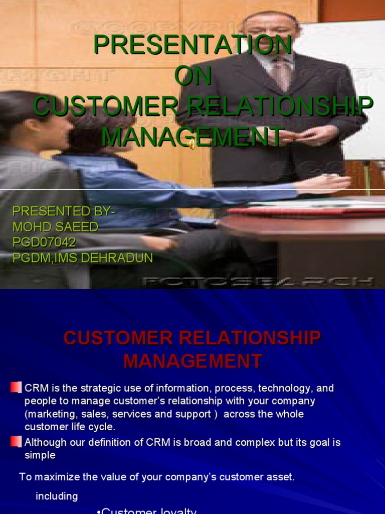 Importance of Customer Relationship Management | PDF | Customer ...