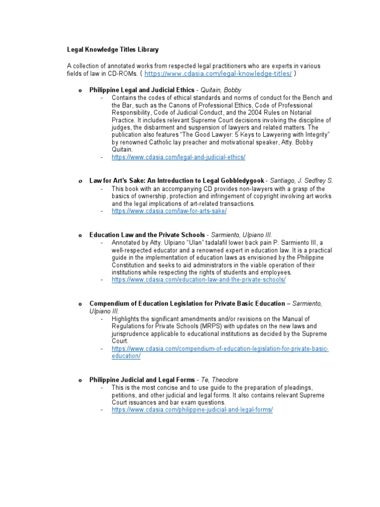 Comprehensive Legal Knowledge Library | PDF | Lawyer | Ethical Principles