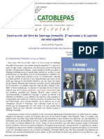 Destrucción Del Libro de Santiago Armesilla, El Marxismo y La Cuestión Nacional Española, El Catoblepas 186 - 1, 2019