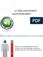 Does Your Sales Presentation Sound Believable
