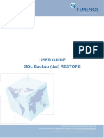 User Guide SQL Backup (Dat) RESTORE