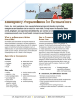 Emergency Preparedness For Farmworkers: Agricultural Safety Fact Sheet