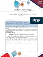 Activities guide and evaluation rubric - Speaking Production (1).pdf