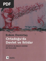 Erdem Demirtaş - Ortadoğu'da Devlet Ve İktidar - Otoriter Rejimler Üzerine İnceleme PDF