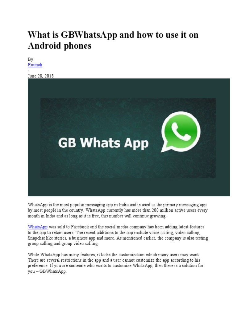GB WhatsApp: What is it? Should you use it or not? - India Today