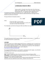 COCOMO - An Empirical Estimation Model For Effort