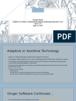 adaptive or assistive technology emerging technology innovative uses presentation