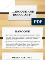 Baroque and Rococ Art