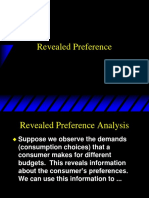 Topic 6 - Revealed Preference