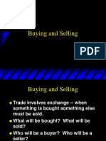 Topic 8 - Buying and Selling