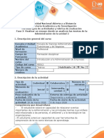 Guía de Actividades y Rúbrica de Evaluación - Fase 3 - Realizar Un Ensayo Donde Se Analicen Las Teorias de La Administración de La Unidad 2