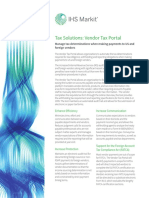 Vendor Tax Portal Factsheet