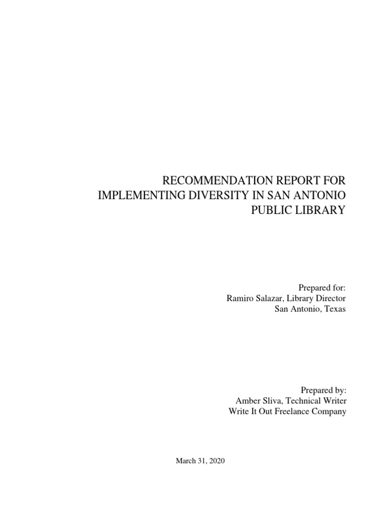Enhancing Diversity in SAPL Programs | PDF | Librarian | Public Library