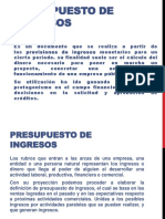 Presupuesto de Ingresos