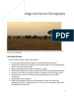 Population Ecology and Human Demography: Learning Outcomes