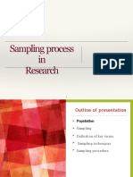 Sampling Process in Research