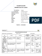 Formato Planificación Del 1er Día de Clases.2020