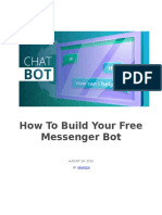 How To Build Your Free Messenger Bot