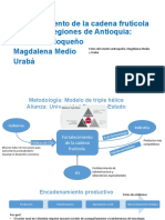 Encadenamiento Fruticula Subregiones de Antioquia