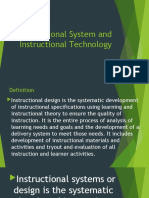 Instructional System and Instructional Technology