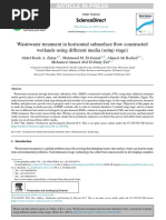 Wastewater treatment in horizontal subsurface flow constructedwetlands using different media