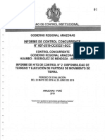 Infior de Control Concurrente - UNTRM, Ejecuta Partidas en Predio Que No Es Suyo