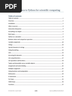 An Introduction To Python For Scientific Computing: © 2019 M. Scott Shell Last Modified 9/24/2019