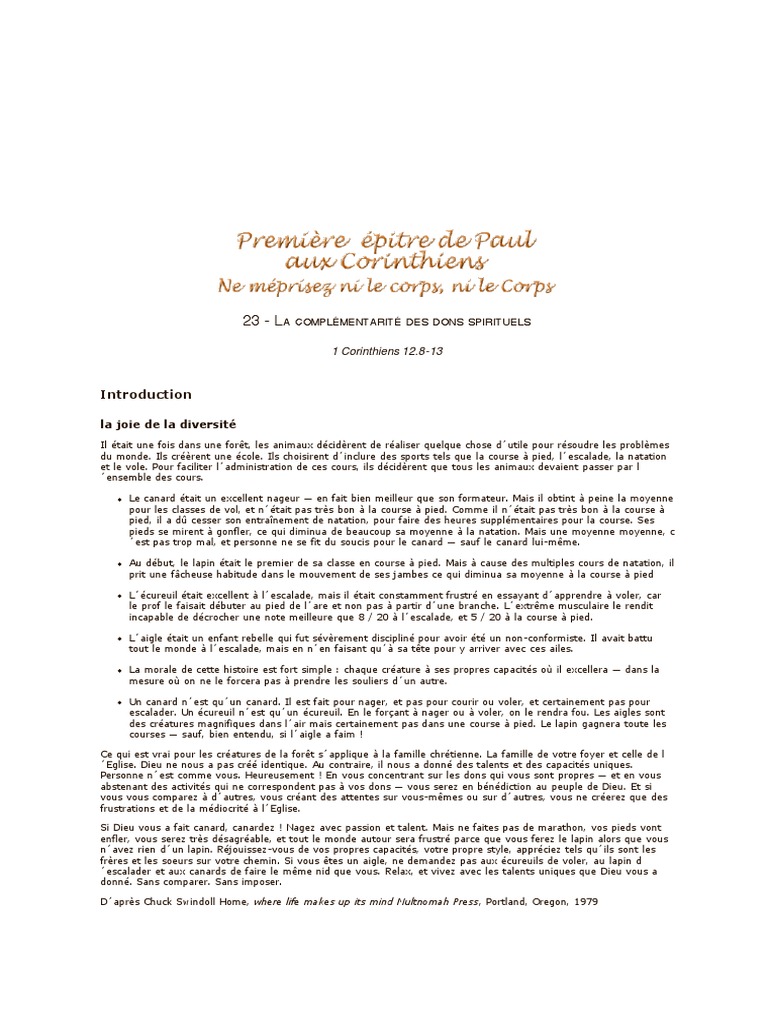 Aspirez Aux Dons Spirituels Kenneth Hagin Pdf 1cor23 PDF | PDF | Saint-Esprit | Baptisme