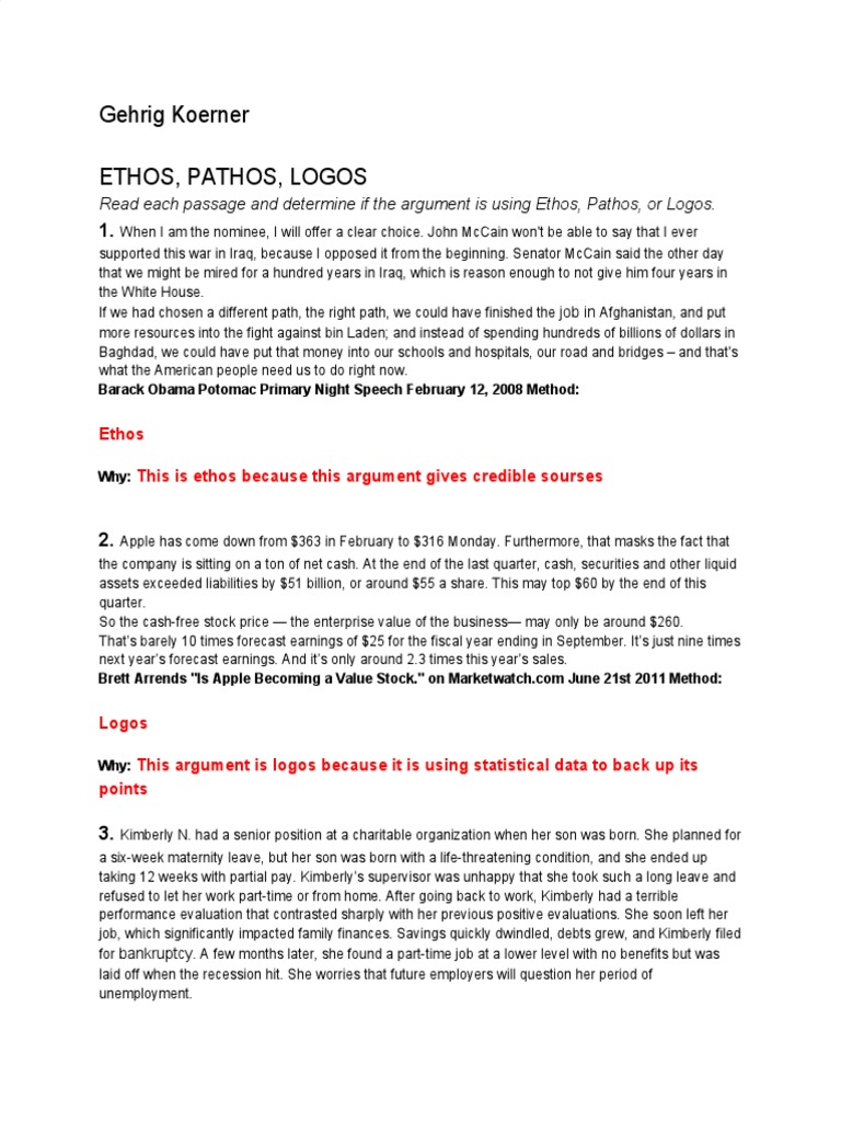 Ethos, Pathos, Logos 2 PDF | PDF | Unrest