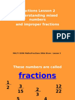 Fractions Lesson 2 Understanding Mixed Numbers and Improper Fractions