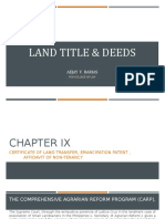 Land Title & Deeds: Aejay V. Barias