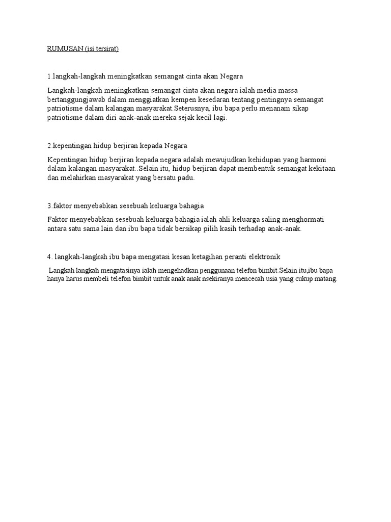 Rumusan Isi Tersirat Pdf