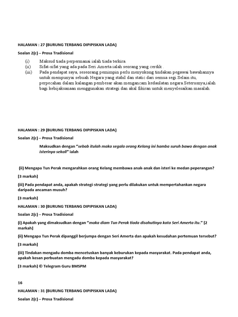 Burung Terbang Dipipiskan Lada Muka Surat 76-80