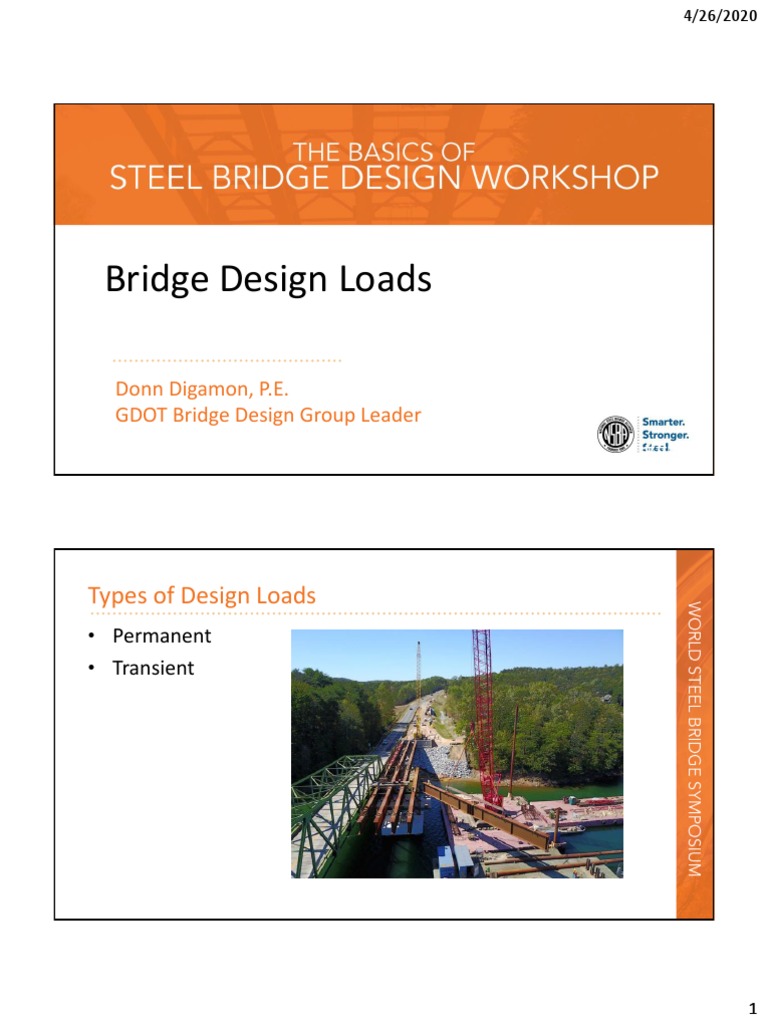 Bridge Design Loads Overview | PDF | Structural Load | Bridge
