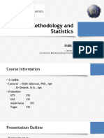 Research Methodology and Statistics Introduction