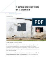 Situación Actual Del Conflicto Armado en Colombia