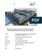 Structural Calculation For The Curtain Wall Glazed Facade With Sunshade Louver (First To 6 TH Floor)