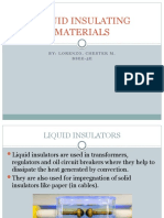 Liquid Insulating Materials: By: Lorenzo, Chester M. Bsee-5E