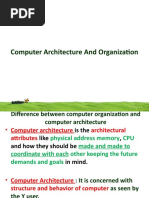 Computer Architecture and Organization