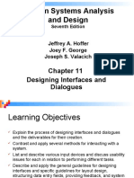 W10-Part IV (System Design) Chapter 11-Designing Interfaces and Dialogues