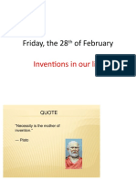 Inventions in Our Life