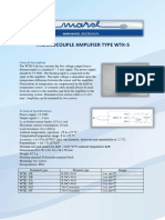Thermocouple Amplifier Type Wtk-5: General Description