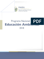 Programa Nacional de Educación Ambiental2018