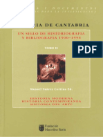 Historia de Cantabria Un Siglo de Historiografia y Bibliografia 19001994 Tomo II 0 PDF