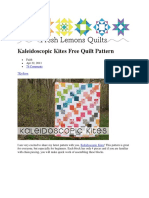 Kaleidoscopic Kites Free Quilt Pattern