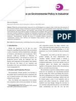 General Principles on Environmental Policy in Industrial Units