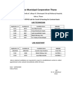 Lab Tech. Selection List PDF