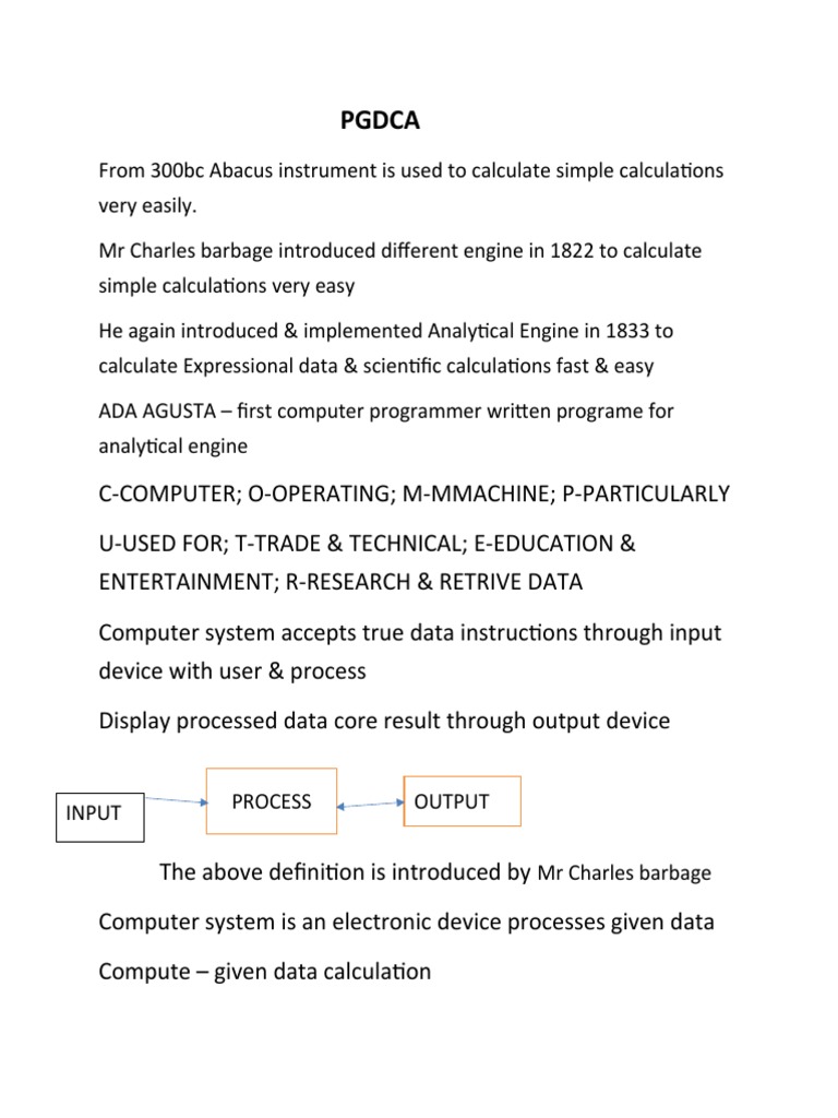 Pgdca Main | PDF | Computer Data Storage | Bit